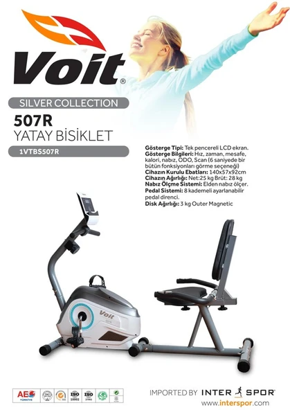 Voit 507RK Silver Collection Yatay Bisiklet - Resim 3