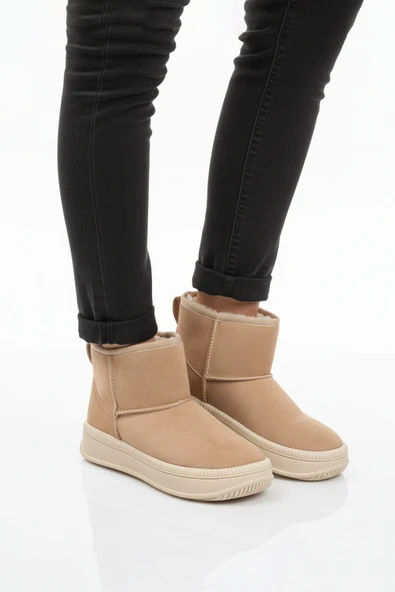 Ayakmod Vizon Nubuk Kürklü Soğuğa Dirençli Kaymaz Kadın Bot 25001 Z ürün görseli 1