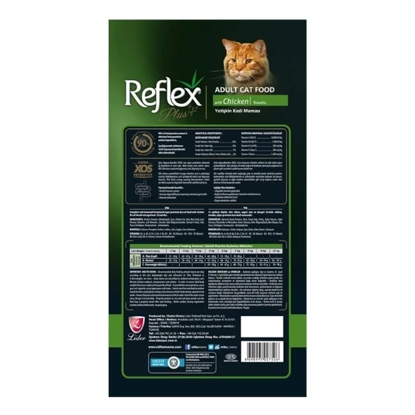 Reflex Plus Adult Tavuklu Yetişkin Kedi Maması  Yetişkin (1 - 7 Yaş) 8 Kg Hayır - Resim 2