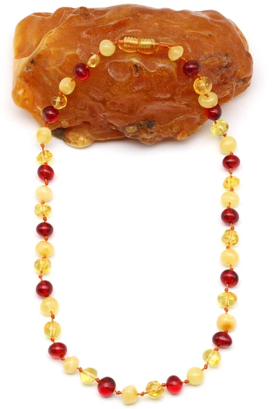 Damla Kehribar Bebek Diş Kolye - 33 cm ürün görseli 1