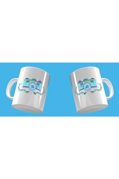 EYDXLMUG Fotoğraf Makinesi Tasarım Çay Kahve Kupası - Resim 3