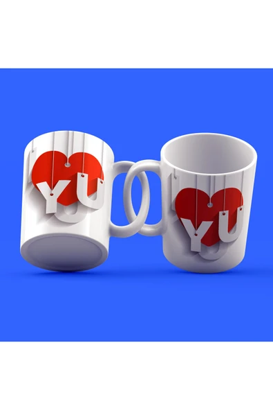 EYDXLMUG Sevgililer Günü Tasarımı Çay Kahve Kupası ürün görseli 1