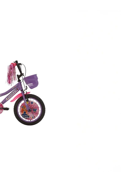 Maggie Çocuk Bisikleti 26 Cm V Fren 16 Jant Vitessiz Lila Beyaz - Resim 2
