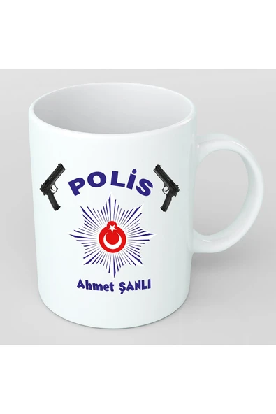 Kupa Polis Baskılı Bardak ürün görseli 1