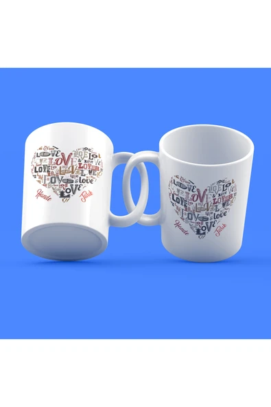 EYDXLMUG Sevgililer Günü Tasarımı Çay Kahve Kupası ürün görseli 1