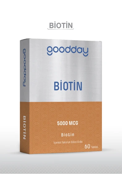 Goodday Biotin 5000 mcg 60 Tablet - Resim 3