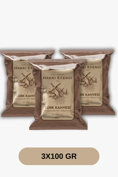 Hakkı Efendi Türk Kahvesi 100 Grx3 Adet ürün görseli 1