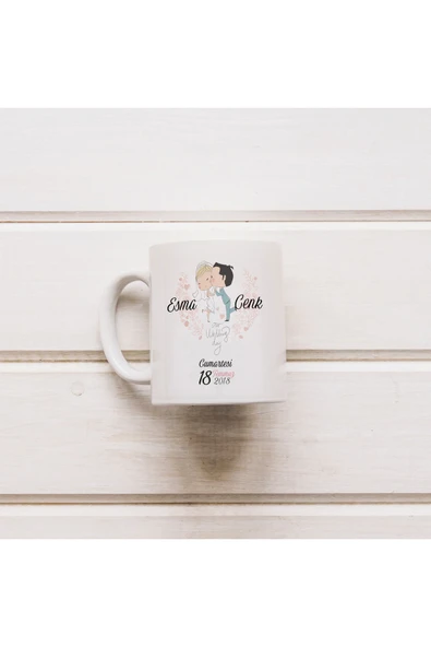 EYDXLMUG EVLİLİK YILDÖNÜMÜ HEDİYESİ  KUPA BARDAK (1 ADET) ürün görseli 1