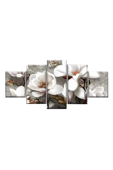 EYDXLMUG Kanvas Tablo (DOĞA ÇİÇEK) 5 Parçalı ürün görseli 1
