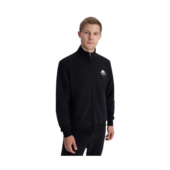 Authentic İtaly Full Zip Erkek Mavi Comfort Fit Fermuarlı Eşofman Üstü - Resim 7