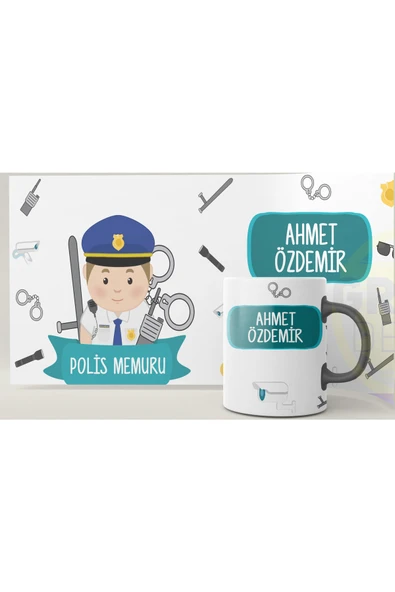 Kupa Polis Baskılı Bardak ürün görseli 1