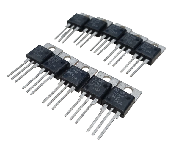 10 Adet BTA06-600C 6A 600V TO-220 Triyak - Resim 3