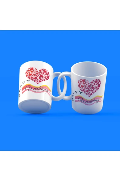 EYDXLMUG Evlilik Yıldönümü Tasarım Çay Kahve Kupası (1 ADET) ürün görseli 1