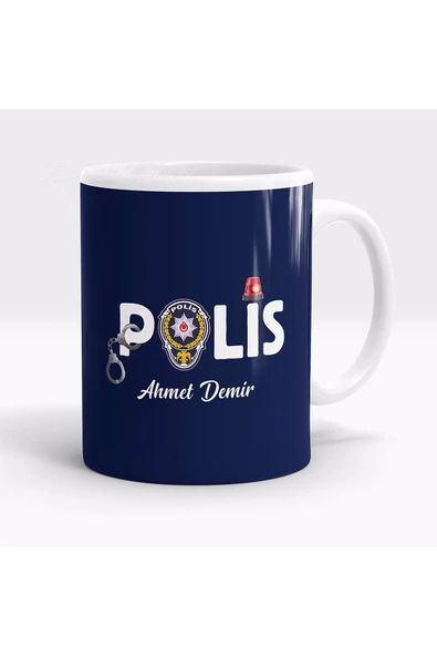 Kupa Polis Baskılı Bardak ürün görseli 1