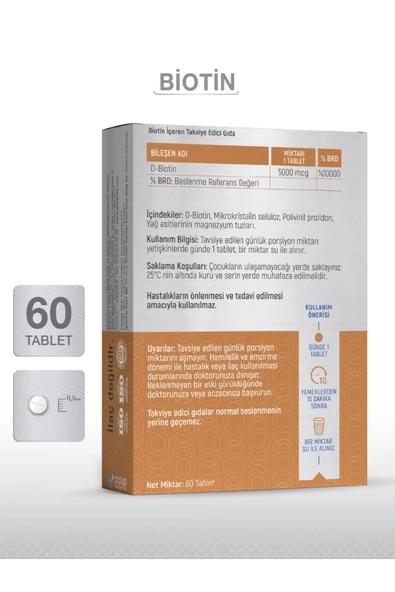 Goodday Biotin 5000 mcg 60 Tablet - Resim 4
