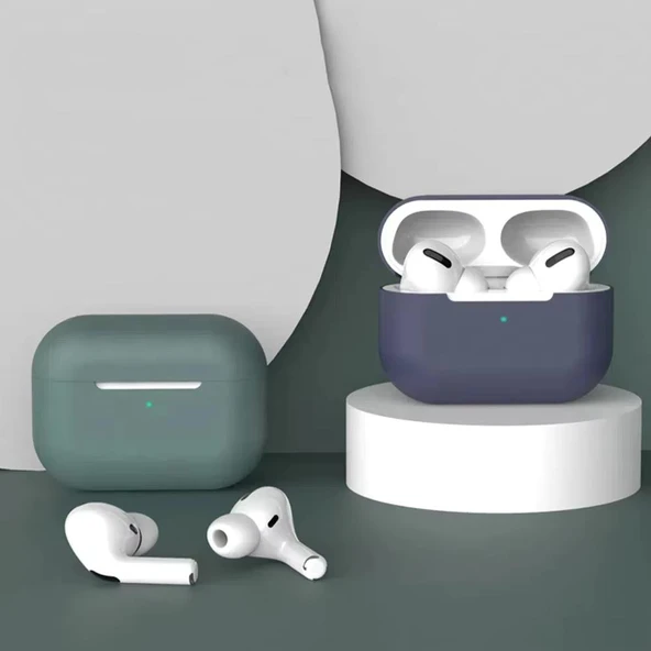 E2M AIRPODS 4 KILIF SENSE SİLİKON LAVANTA GRİ - Resim 3