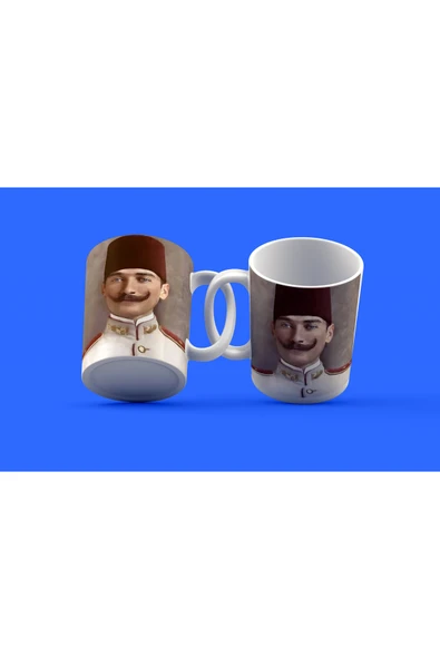 EYDXLMUG Atatürk Temalı Tasarım Çay Kahve Kupası ürün görseli 1