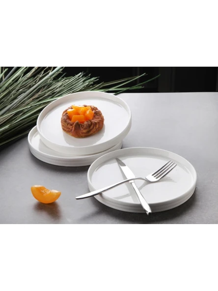 Gönül GNL3476 Beyaz Porselen Tabak 20 cm 6'lı ürün görseli 1