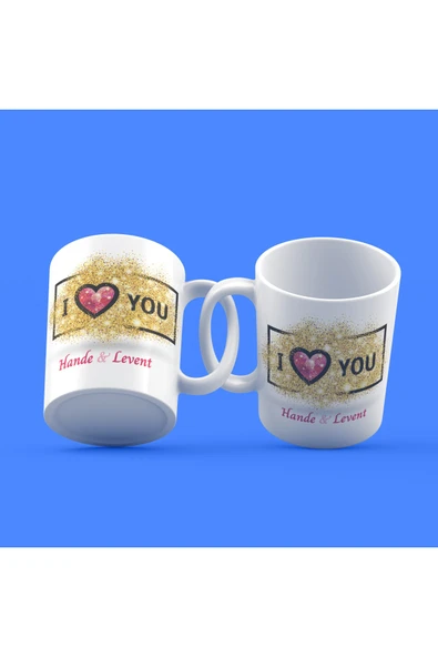 EYDXLMUG Sevgililer Günü Tasarımı Çay Kahve Kupası ürün görseli 1