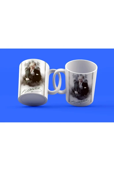 EYDXLMUG Atatürk Temalı Tasarım Çay Kahve Kupası ürün görseli 1