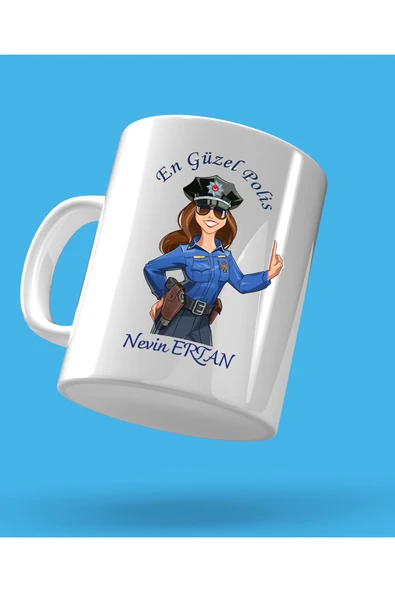 Kupa Polis Baskılı Bardak ürün görseli 1