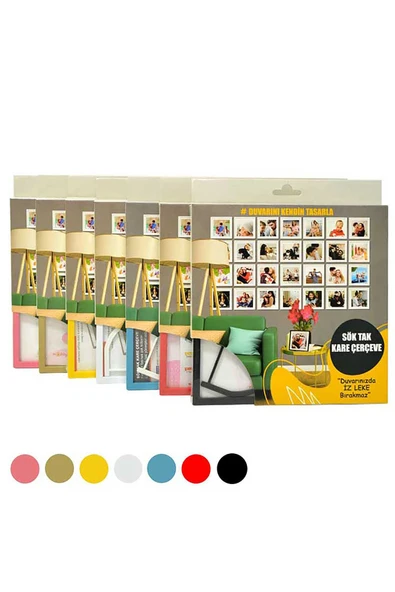 EYDXLMUG Sök Tak Kare Çerçeve 1 Adet 20x20 - Resim 4