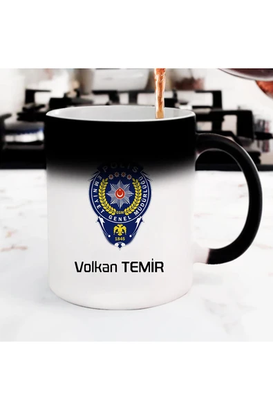 Kupa Polis Baskılı Sihirli Bardak ürün görseli 1