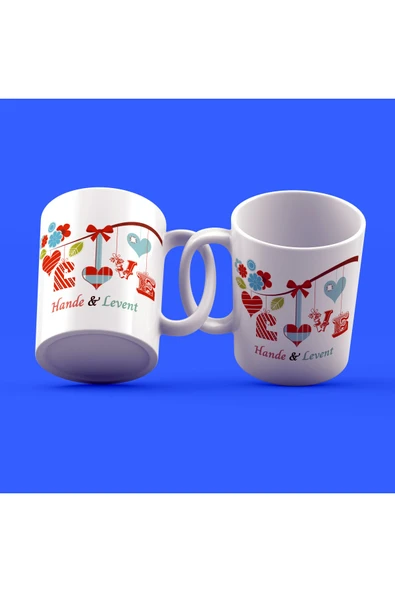 EYDXLMUG Sevgililer Günü Tasarımı Çay Kahve Kupası ürün görseli 1