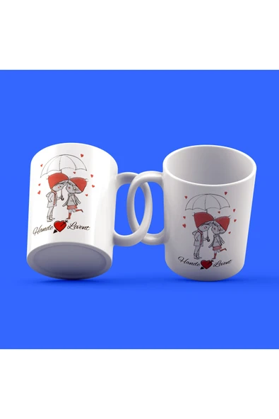 EYDXLMUG Sevgililer Günü Tasarımı Çay Kahve Kupası ürün görseli 1