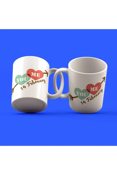 EYDXLMUG Sevgililer Günü Tasarımı Çay Kahve Kupası ürün görseli 1
