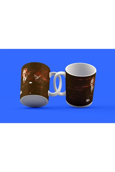 EYDXLMUG Atatürk Temalı Tasarım Çay Kahve Kupası ürün görseli 1