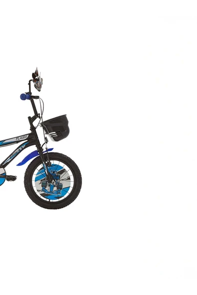 Flash Çocuk Bisikleti 26 Cm V Fren 16 Jant Vitessiz Mat Siyah Mavi - Resim 2