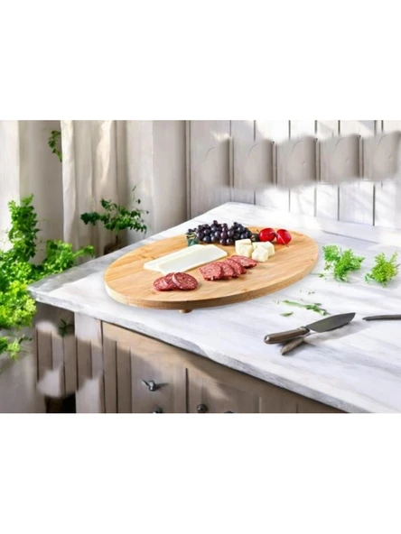 Gönül GNL 3802 Bambu Sunum Tepsisi 30x22x1.5 cm ürün görseli 1