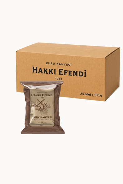 Türk Kahvesi 1 Koli 100gr x 24adet -Taze Kavrulmuş-Bol Köpüklü-Geleneksel Türk Kahvesi-Koli Avantajı ürün görseli 1