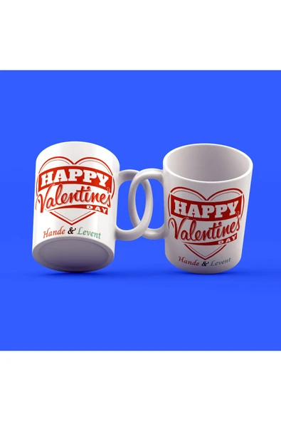 EYDXLMUG Sevgililer Günü Tasarımı Çay Kahve Kupası ürün görseli 1