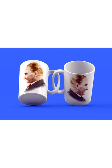 EYDXLMUG Atatürk Temalı Tasarım Çay Kahve Kupası ürün görseli 1