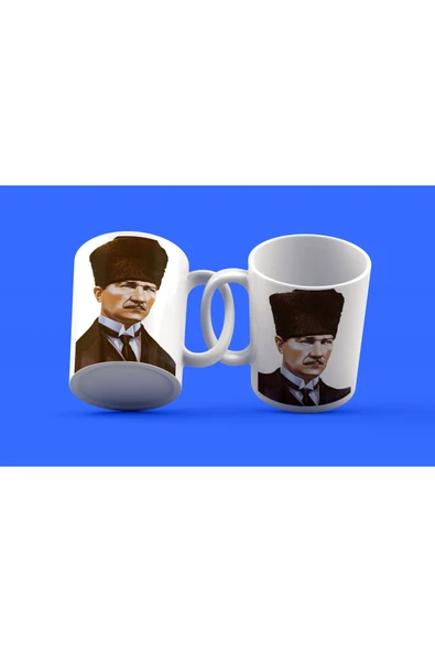 EYDXLMUG Atatürk Temalı Tasarım Çay Kahve Kupası ürün görseli 1