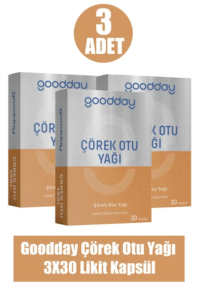 Goodday Çörek Otu Yağı 30 Likit Kapsül 3 Adet ürün görseli 1