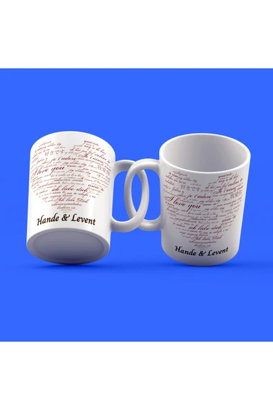 EYDXLMUG Sevgililer Günü Tasarımı Çay Kahve Kupası ürün görseli 1