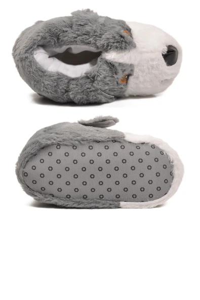 Ayakmod Gri Köpek Desenli Unisex Panduf 26K001 - Resim 5