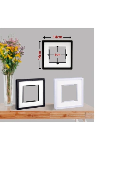 Senden Hediye Yapışkan Bantlı Paspartulu Sök Tak Kare Çerçeve 3'lü - Resim 5