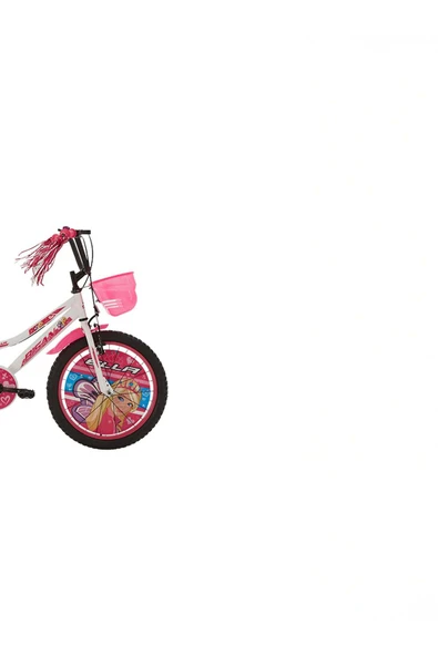 Ella Çocuk Bisikleti 30 Cm V Fren 20 Jant Vitessiz Beyaz Pembe - Resim 2