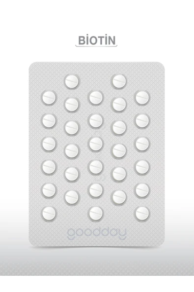 Goodday Biotin 5000 mcg 60 Tablet - Resim 6