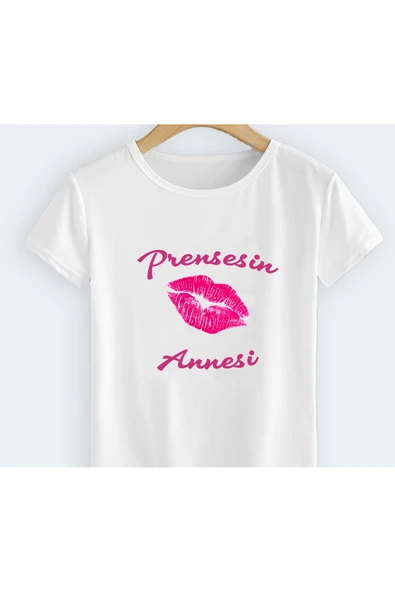 EYDXLMUG Prensesin Annesi Rujlu Duddak Baskılı Tshirt ürün görseli 1