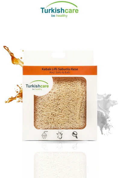Keçi Sütlü & Ballı Kabak Lifli Sabunlu Kese ürün görseli 1