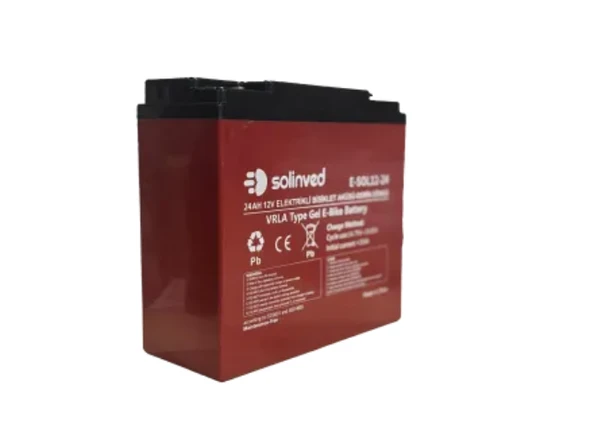 12V 24AH VRLA Type Elektrikli Bisiklet Aküsü  (Premium) ürün görseli 1