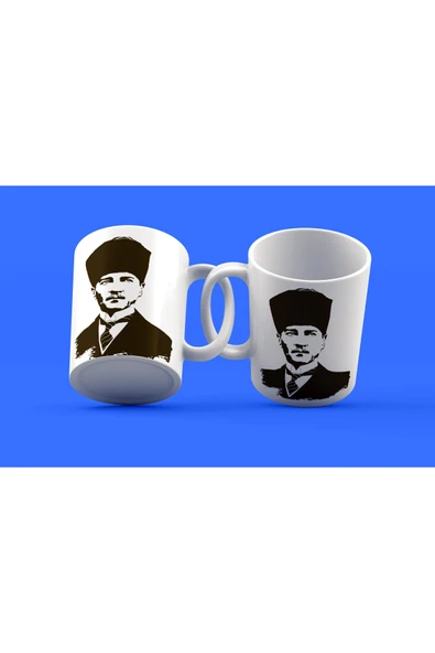 EYDXLMUG Atatürk Temalı Tasarım Çay Kahve Kupası ürün görseli 1