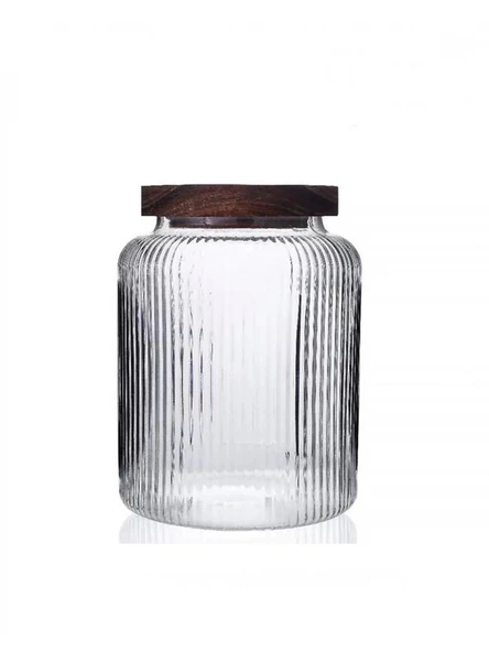 Mien MEN 1S12 Ahşap Kapaklı Cam Kavanoz 1800 cc ürün görseli 1