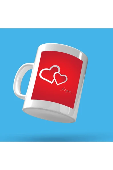 EYDXLMUG Aşk Sevgili For You Temalı Tasarım Çay Kahve Kupası ürün görseli 1
