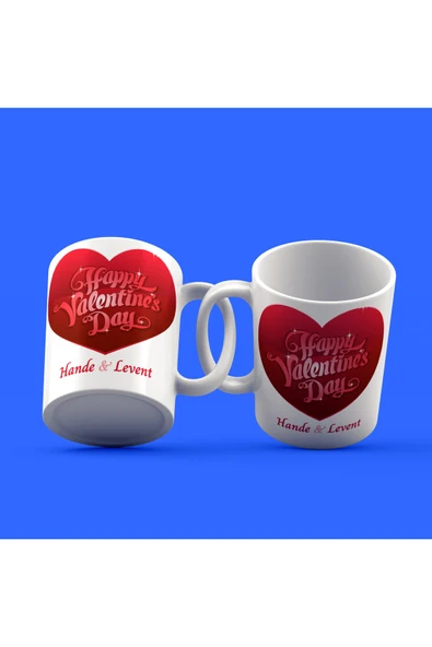 EYDXLMUG Sevgililer Günü Tasarımı Çay Kahve Kupası ürün görseli 1
